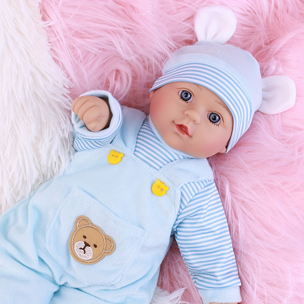 16" Reborn Baby Doll Soft Body Mixed Polyester Fiber Boys Girls Birthday