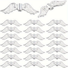 100pcs Angel Wing Spacer Bead Alloy Eyelet Wing Spacer Bead Jewelry Accessories