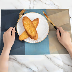 1pc PVC Western Placemat Light Style Heat Insulation Waterproof Cup Mat