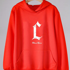 Creative Letter Print Hoodies Girls Pullover Spring Fall Sports