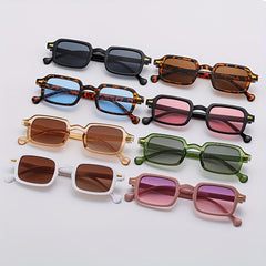 Men's Vintage Rectangle Sunglasses UV400 Eyewear