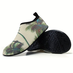 Men's Coconut Trees Slip On Water Shoes Summer Casual Outdoor Walking Shoes