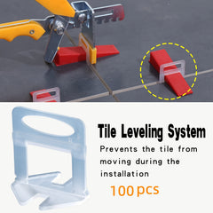 100pcs Tile Leveling System Clips DIY Tiles Leveler Spacers
