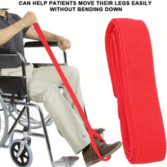 Leg Lifter Strap for Adults - Portable with Hand Strap and Foot Loop