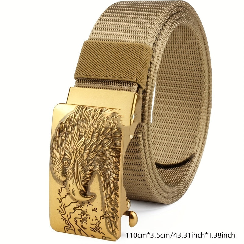 Toothless Auto Buckle Nylon Belt Men's Outdoor Casual Breathable All-match Belt