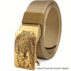 Toothless Auto Buckle Nylon Belt Men's Outdoor Casual Breathable All-match Belt