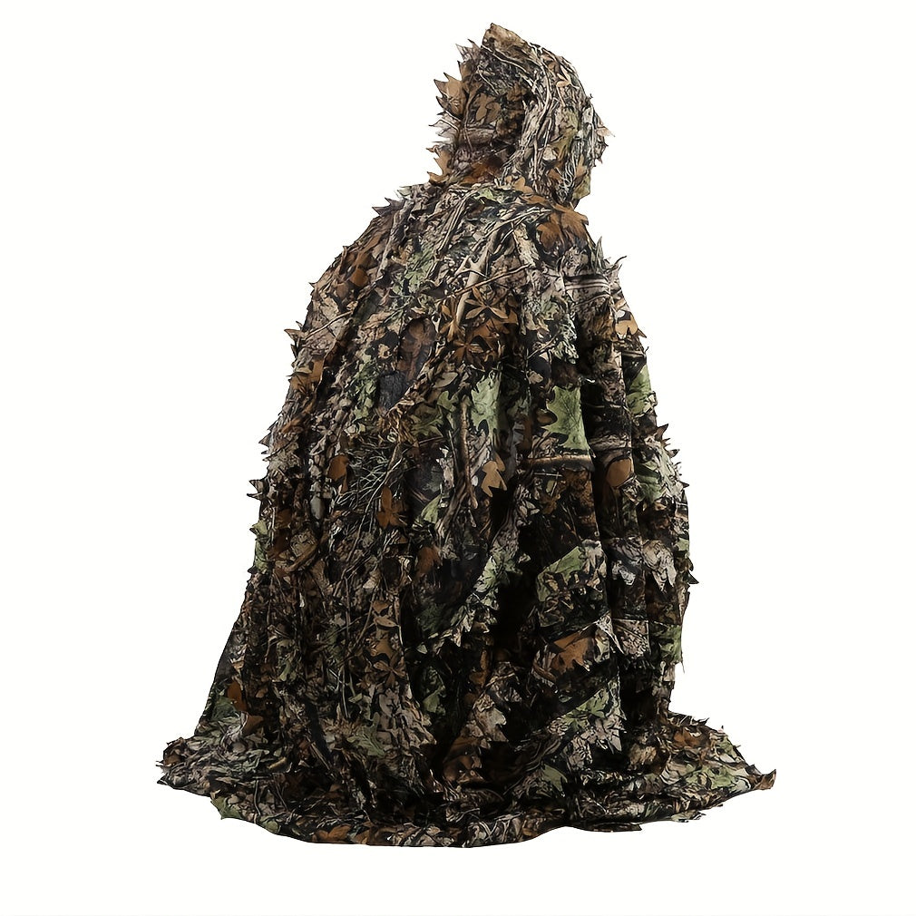 3D Camouflage Cape Cloak Jungle for Outdoor Christmas Halloween Costume