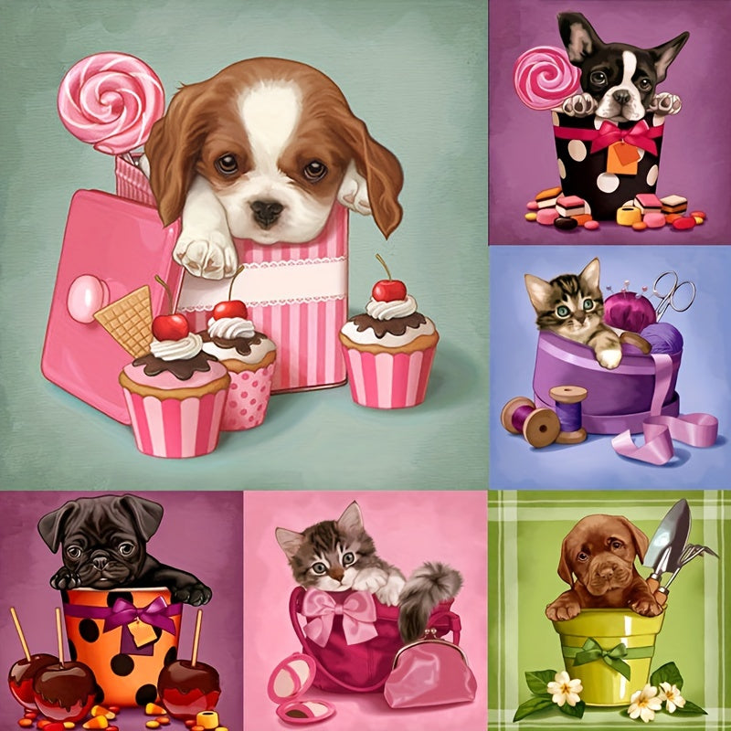 DIY Animal Diamond Painting Kit Full Gems Art 5D Rhines