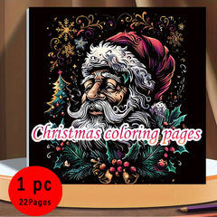 Christmas Coloring Book for Adults Festive Santa Reindeer & Holiday Scenes
