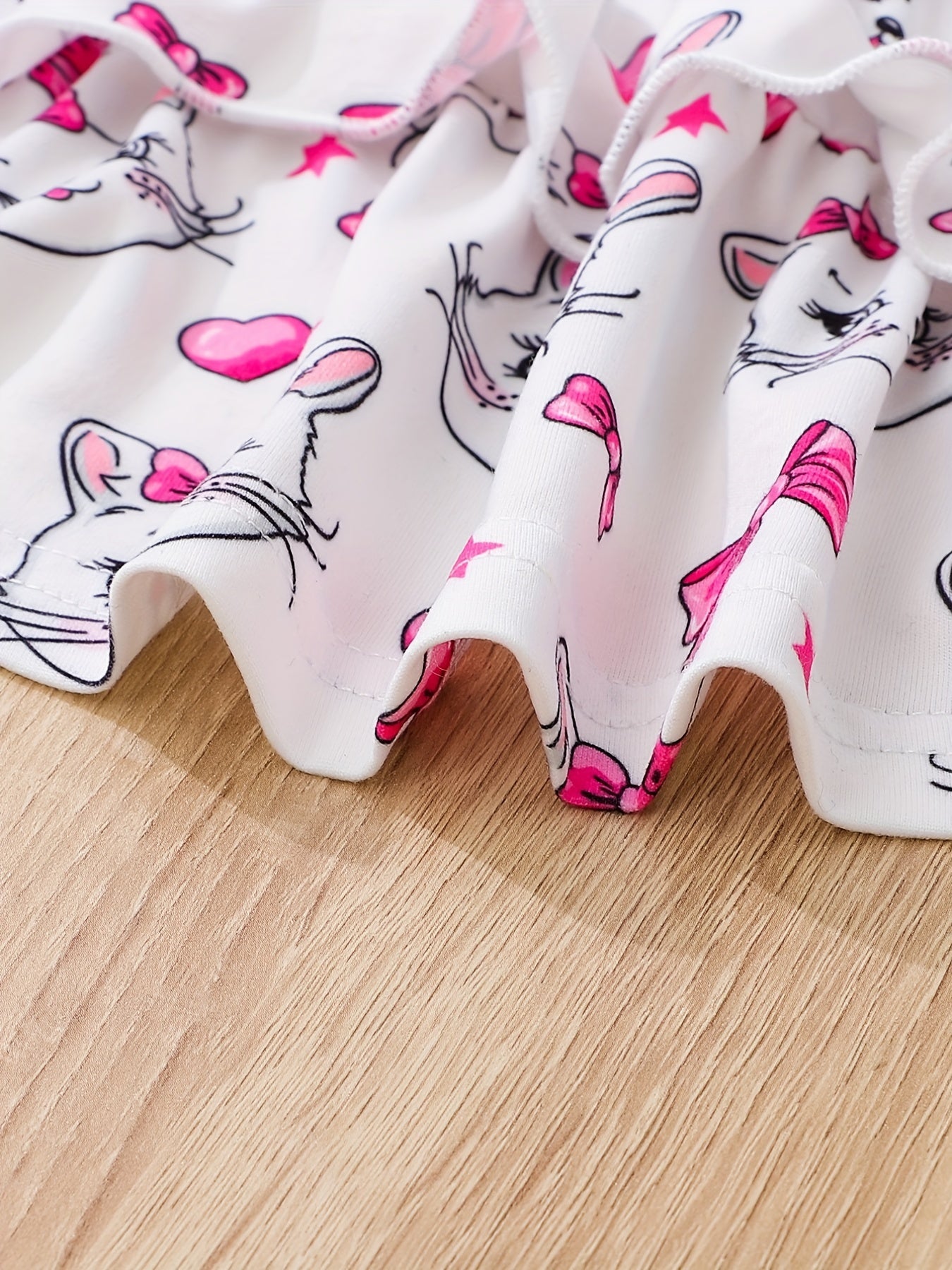 Toddler Baby Girls Cartoon Ruffle Tunic Dress