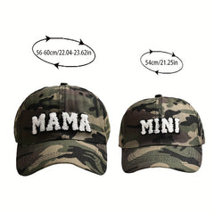 Leopard Mama Mini Embroidery Baseball Cap Sun Protection Hat