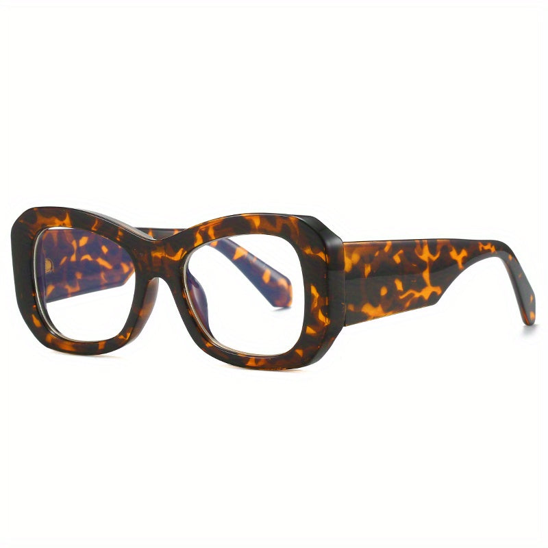 Y2K Clear Lens Glasses Thick Frame UV400
