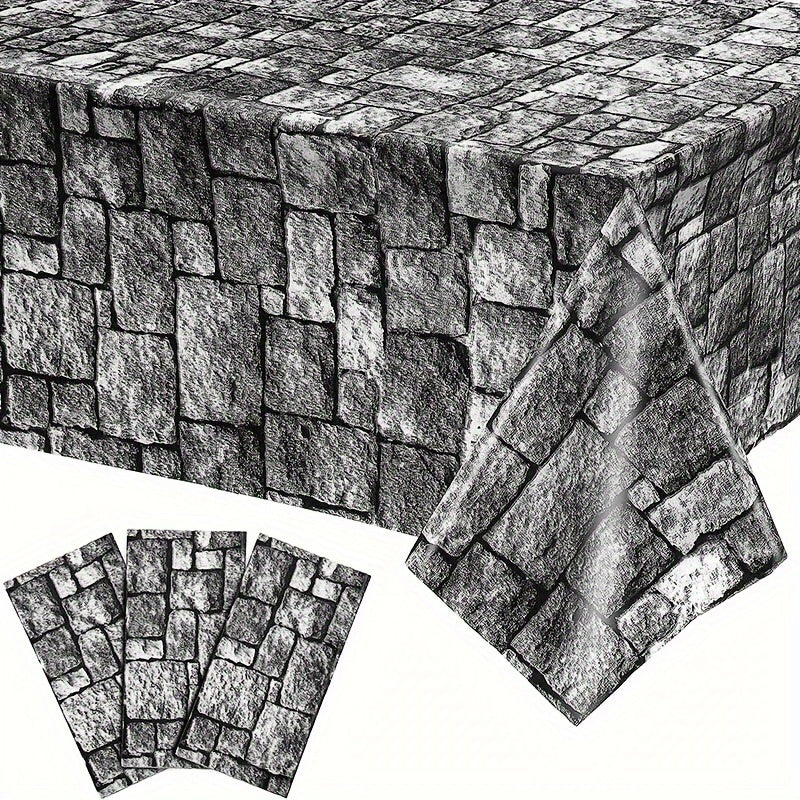 Stone Wall Halloween Tablecloth 2pcs