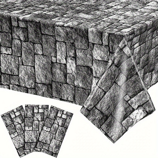 Stone Wall Halloween Tablecloth 2pcs