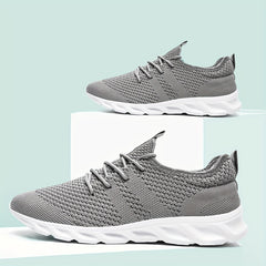 Men's Breathable Lace up Sneakers Outdoor Walking Shoes