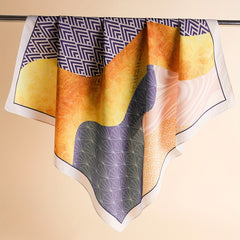 Vintage Paisley Print Bandana Graffiti Shawl Square Scarf For Women