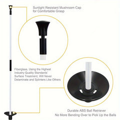 Portable Golf Flagpole Practice Putter Club 2 Segment