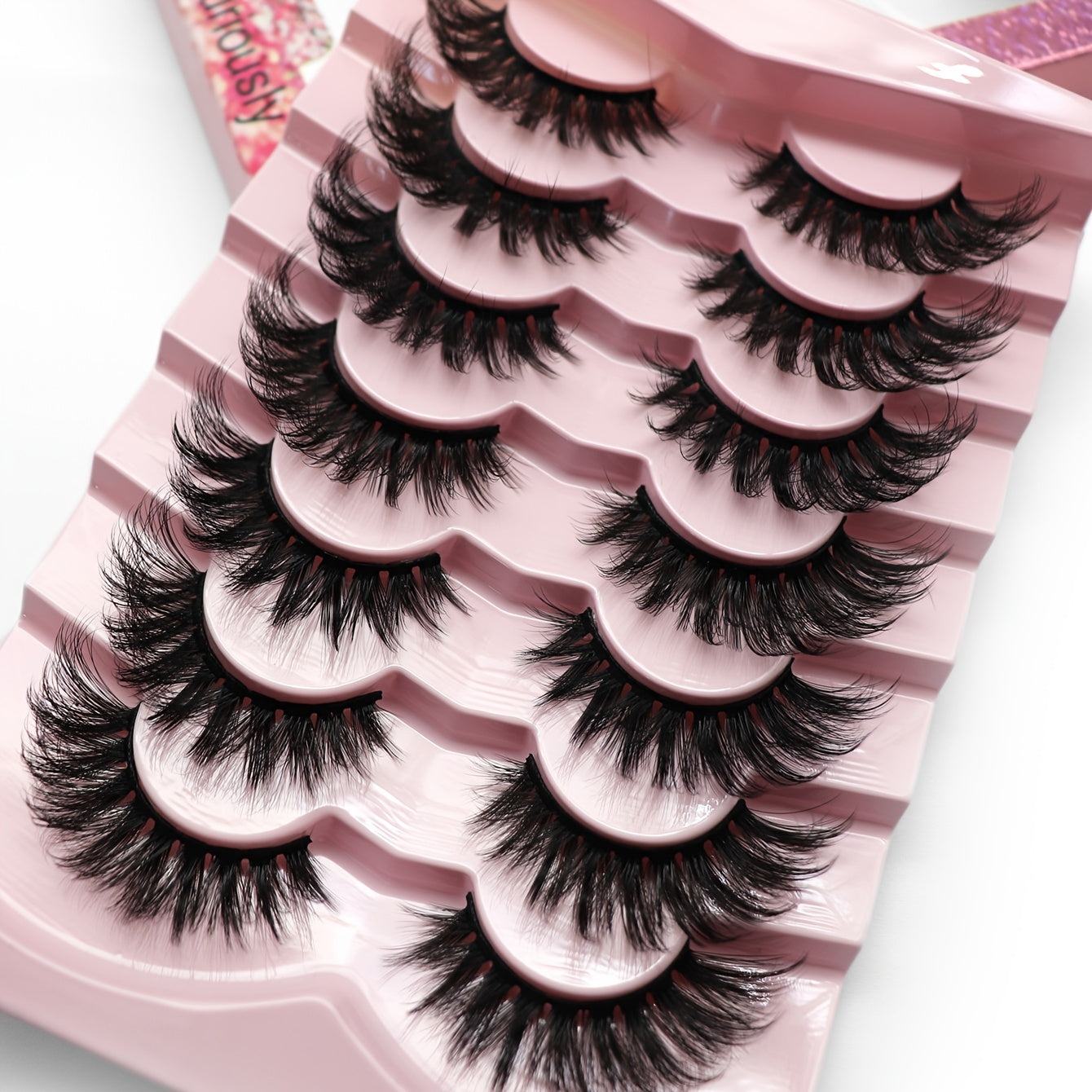 4 Pair Exaggerated Thick Curling False Eyelashes 17mm