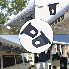 12pcs RV Awning Hook Hanger Storage Rack Portable Snap Buckles