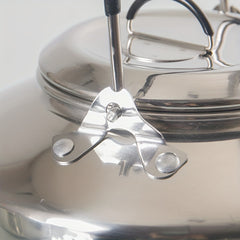 Portable Stainless Steel Camping Kettle for Outdoor Activities