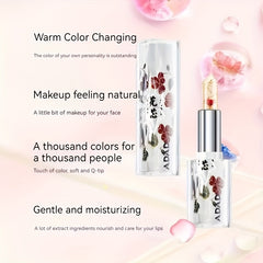 Crystal Changing Petal Lipstick Golden Foil Moisturizing Lip Balm