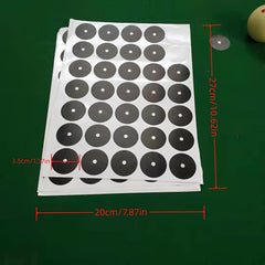 Billiard Table Positioning Stickers Circular Marking Stickers