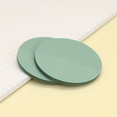 100pcs Round Transparent Sticky Notes, 8 Colors, Morandi Clear Sticky Tabs