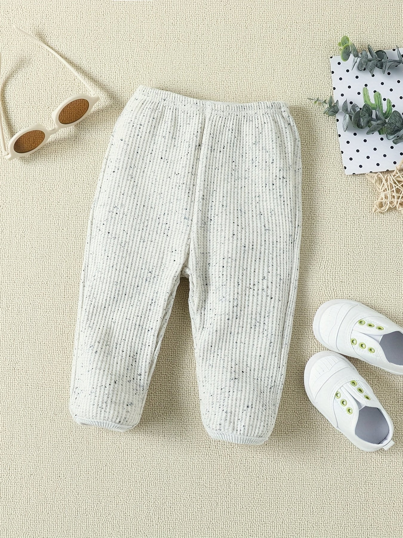 Baby Boys Cotton Casual Outfit Solid Pullover Sweatshirt Pants Set