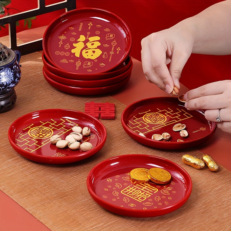 Chinese Style Fruit Plate Storage Box Room Decor