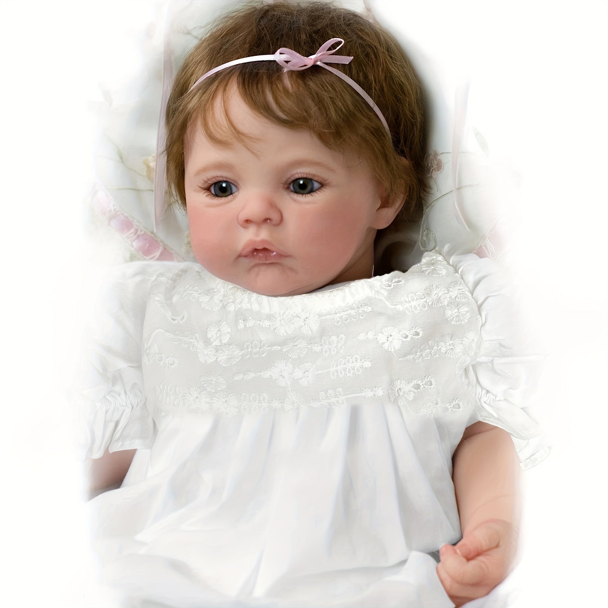 Princess Full Body Vinyl Reborn Doll with Rooted Hair