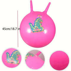 Kids' Bouncing Ball with Handle for Indoor & Outdoor Play