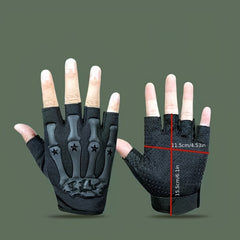 Men's Half Finger Cycling Gloves Outdoor Sports Fitness Non Slip