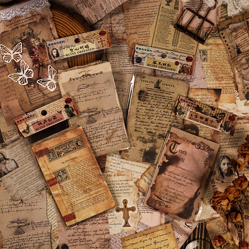 Retro Style Mixed Packaging Distressed Special Paper Cloud Dragon Paper