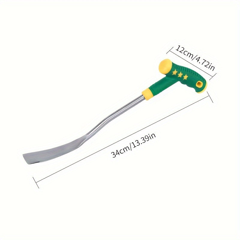 Small T-Shaped Spade Stainless Steel Weeding Trowel Lightweight Hand Tool