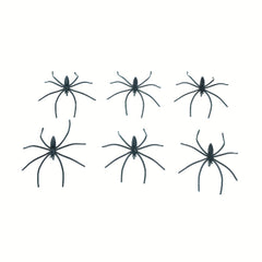 20 Spooky Plastic Spiders Halloween Decorations
