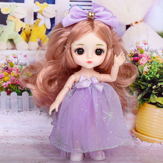 Purple Princess Doll 6.3-inch Gift For Girls Toy