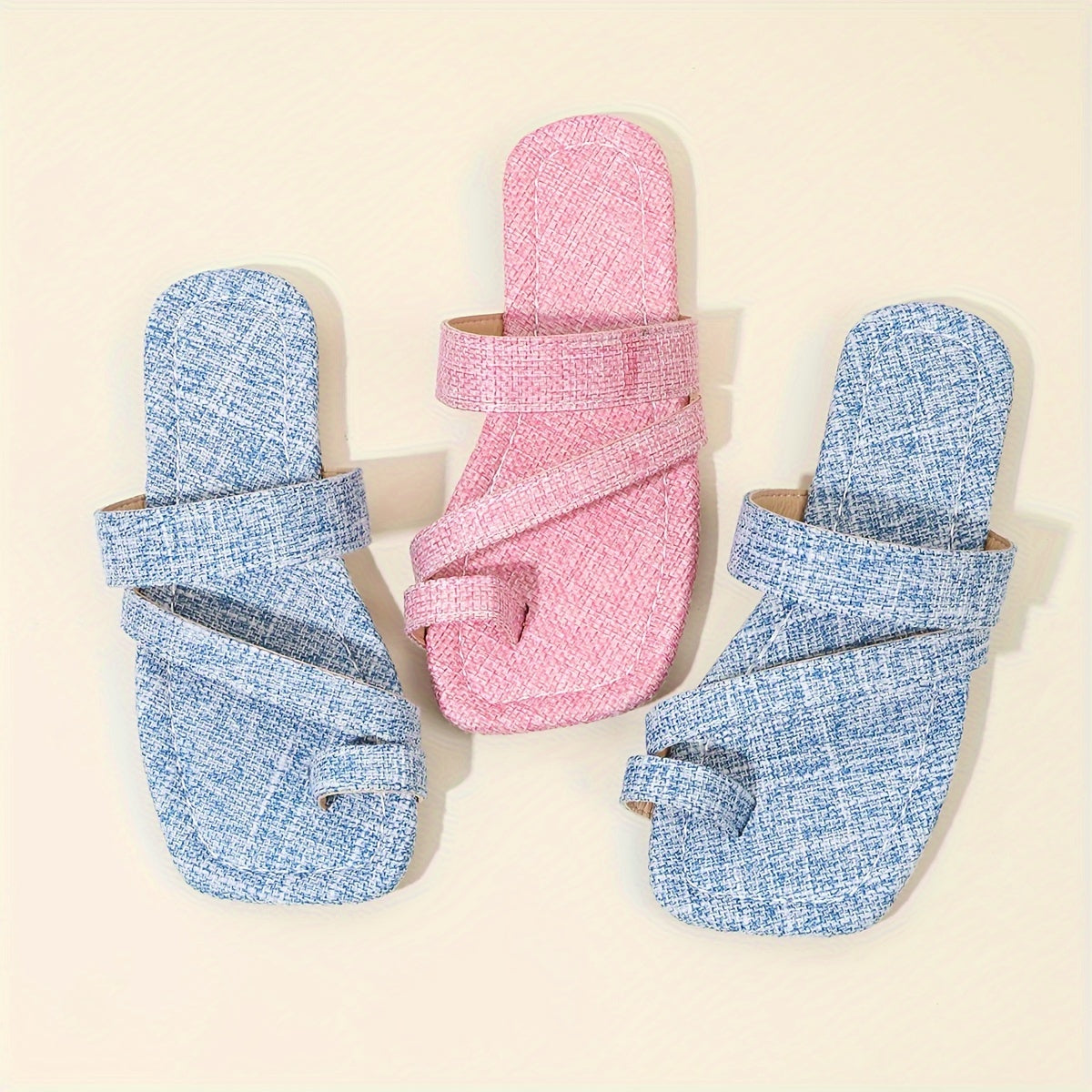 Open Toe Slippers Girls Lightweight Vacation Beach Breathable Sandals
