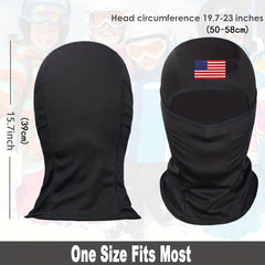 American Flag Print Mask Hood Balaclava Hat Windproof Sun Hat