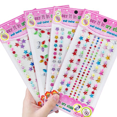 3D Diamond Stickers Acrylic Butterfly Crown Flowers DIY Crafts