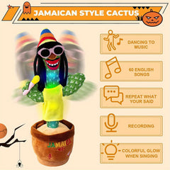 Talking Cactus Plush Toy with Repeat Record Sing Dance Feature for Kids