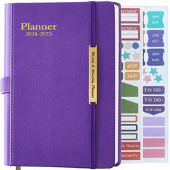 Planner 18 Months Daily Weekly A5 Hardcover Agenda Journal Notebook
