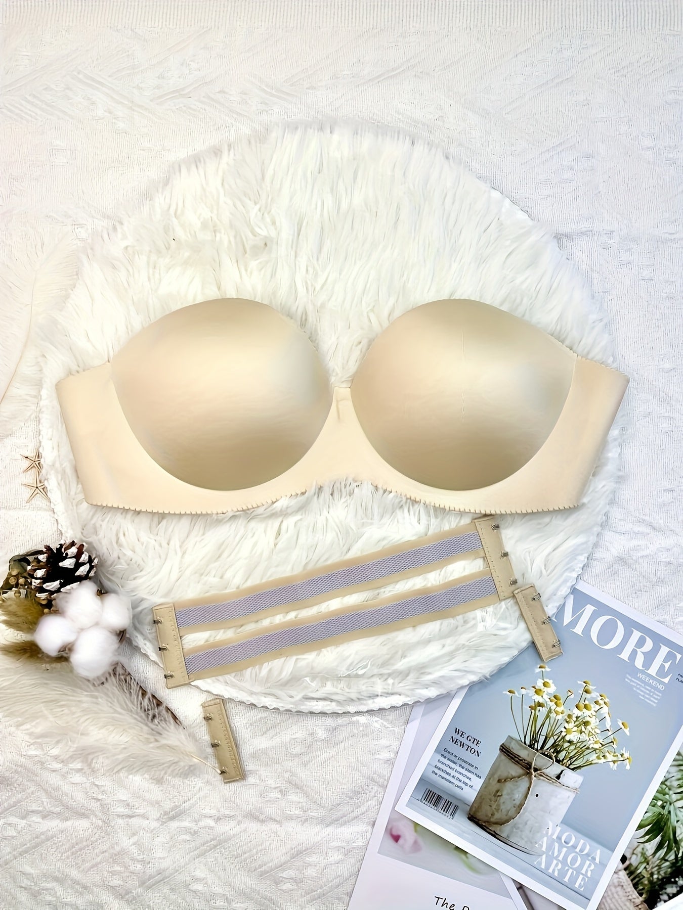 Soft Strapless Bandeau Bra Push Up Everyday Women's Lingerie