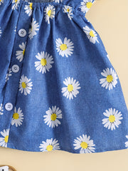 Baby Girl Daisy Floral Strap Sundress
