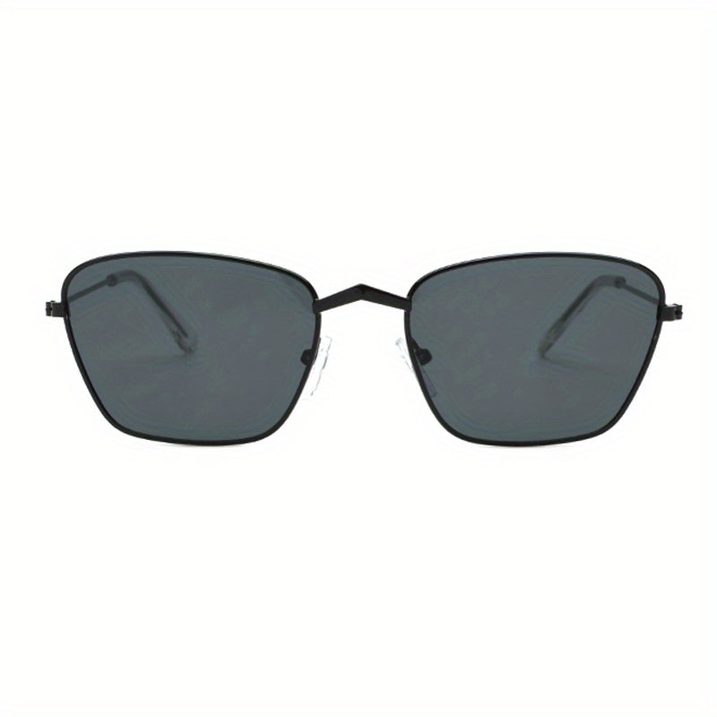 Square Frame Gradient Lens Sunglasses Thin Temple Cat Eye Glasses