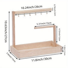 Wooden Jewelry Holder for Accessories - DIY Craft