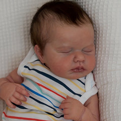 Adorable 18" Newborn Baby Doll Reborn, Soft Cuddly Body, Realistic 3D Skin