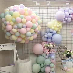 50pcs Macaron Rainbow Balloons Set for Baby Shower Birthday Wedding