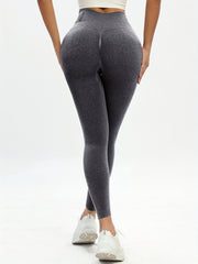 High Waist Yoga Leggings Letter Waist Activewear