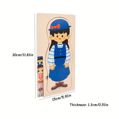 Boys & Girls Human Body Wooden Puzzle Science Toy
