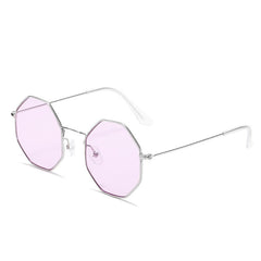 Small Metal Frame Geometric Square Sunglasses